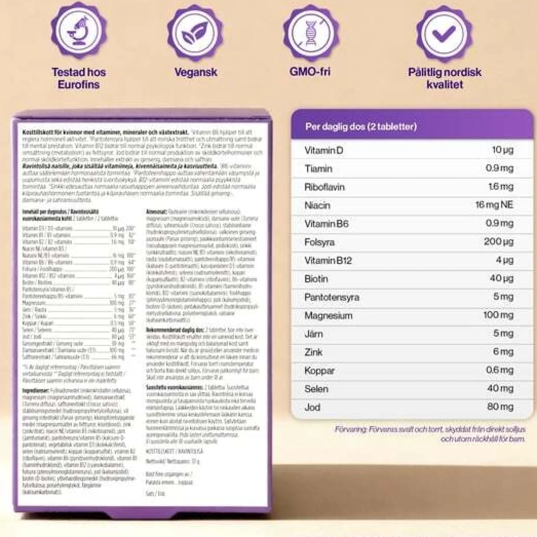 4Her Hormonal Balance Kosttillskott 60 tabletter