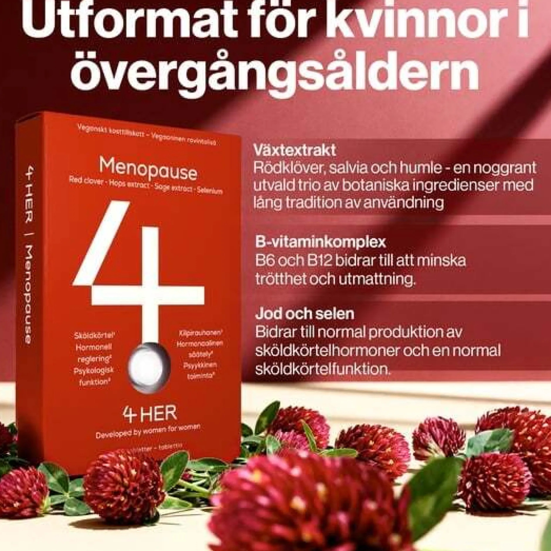 4Her Menopause Kosttillskott 60 tabletter