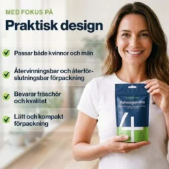 4 HIM & HER Ashwagandha 90 kapslar - rotextrakt med B5 & B6