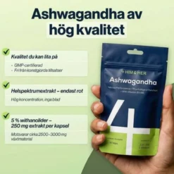 4 HIM & HER Ashwagandha 90 kapslar - rotextrakt med B5 & B6
