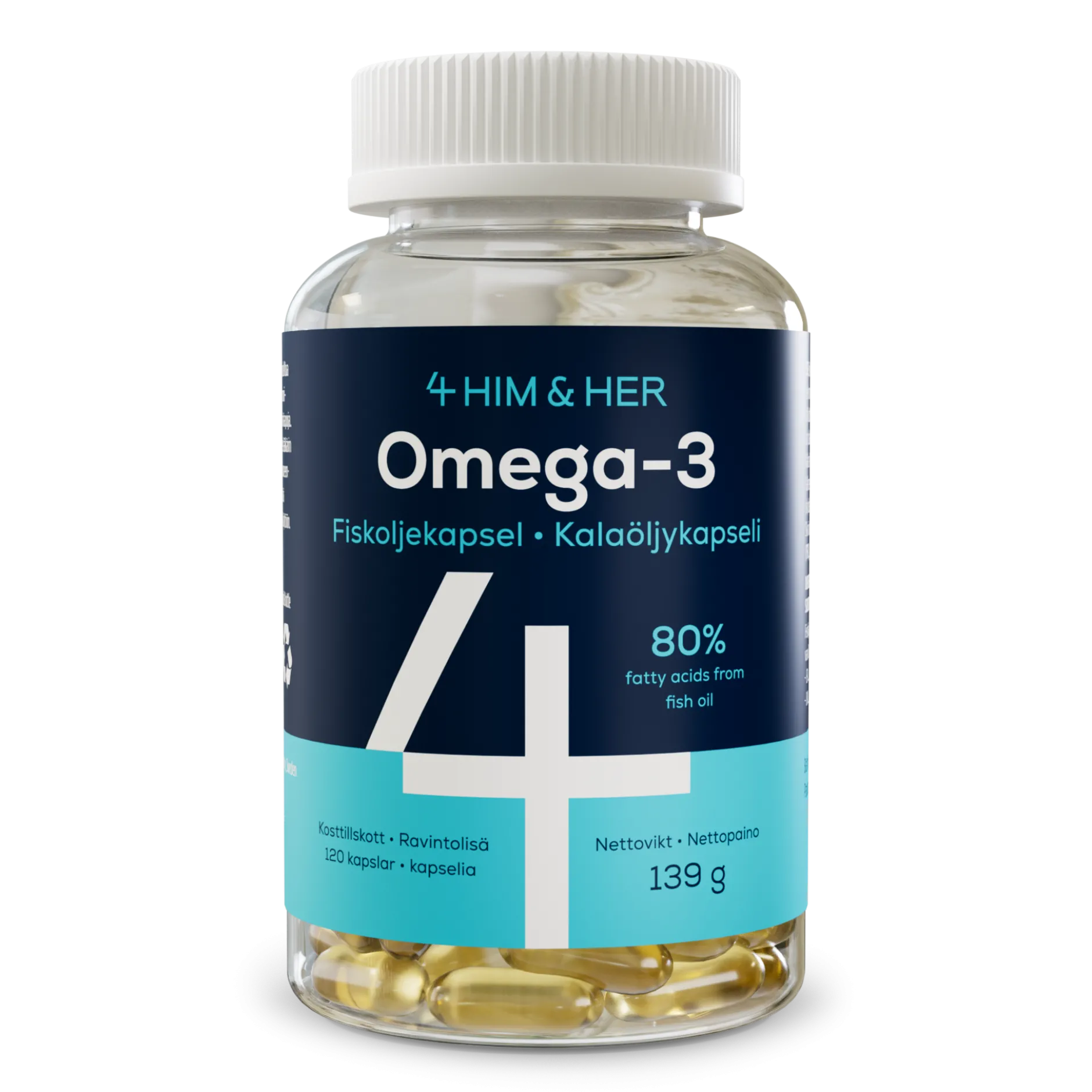 4Him & Her Omega-3 80% 120 st