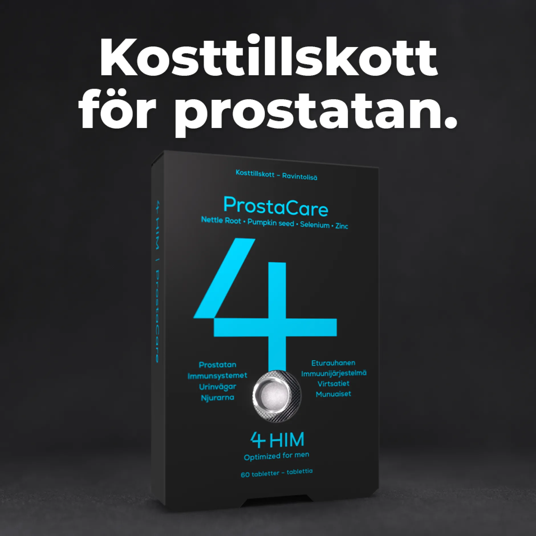 4Him ProstaCare Kosttillskott 60 tabletter