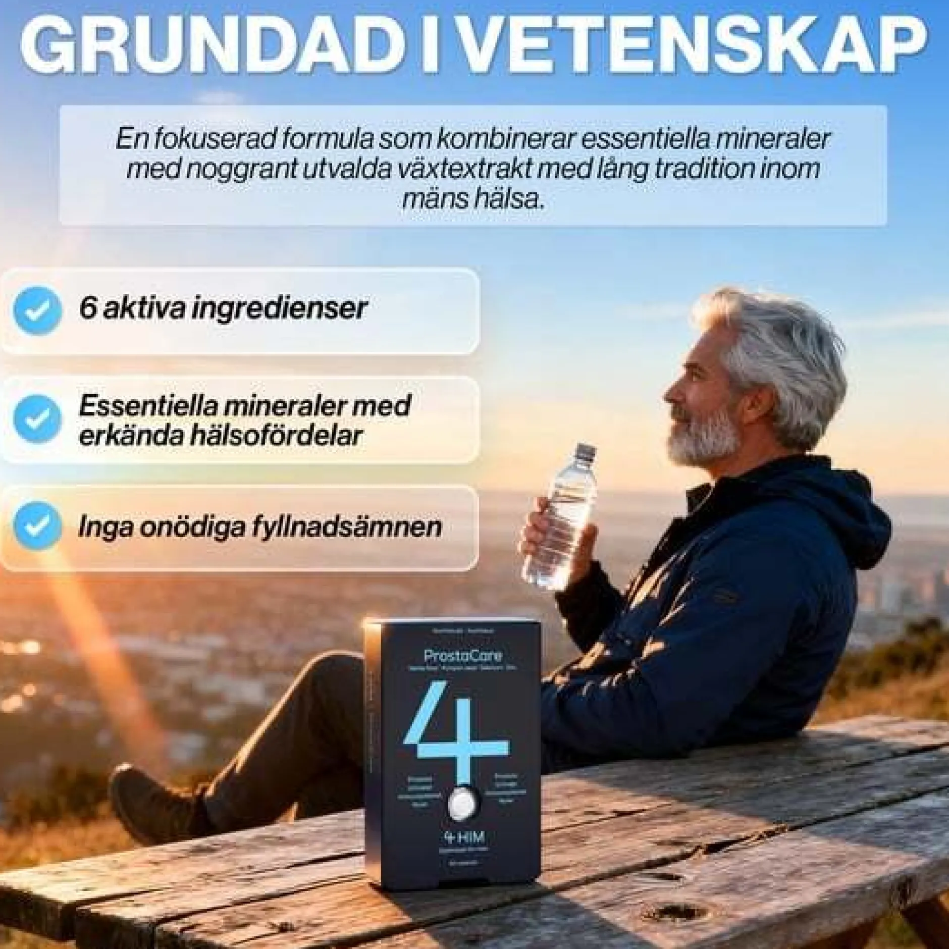4Him ProstaCare Kosttillskott 60 tabletter