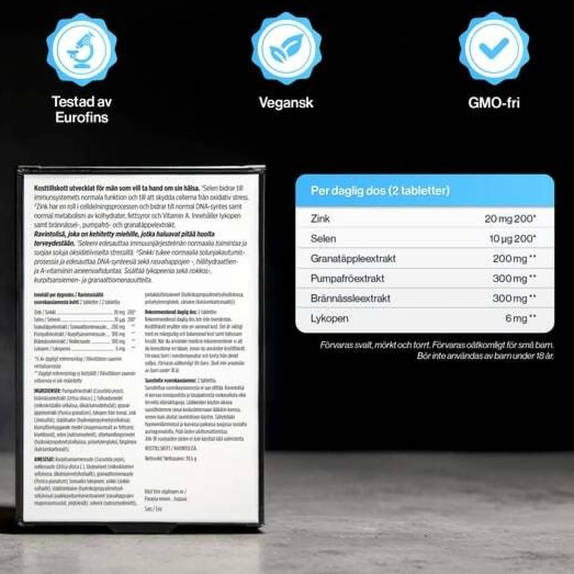 4Him ProstaCare Kosttillskott 60 tabletter