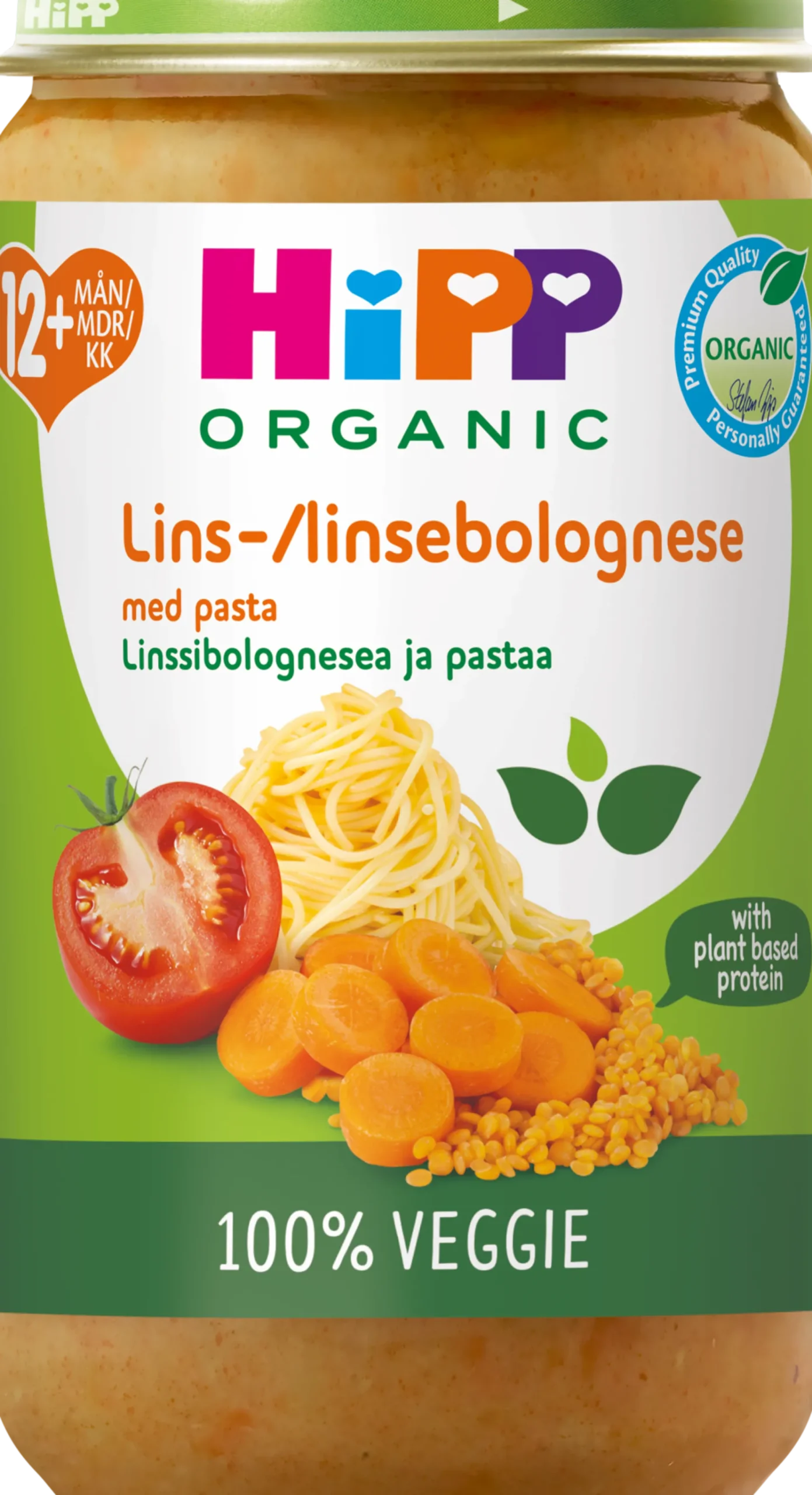 Hipp Linsbolognese med Pasta 12 månader 250 g