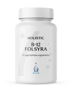 Holistic B-12 Folsyra 90 vegetabiliska sugtabletter