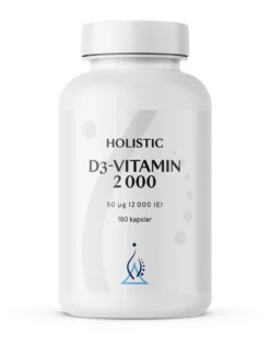 Holistic D3-vitamin 2000IE (50 µg) 180 vegetabiliska kapslar