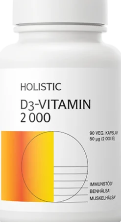 HolisticD3-vitamin 2000IE (50 µg) 90 vegetabiliska kapslar