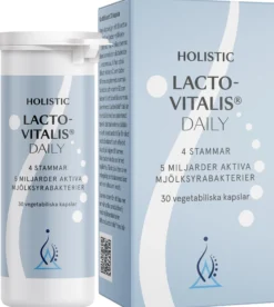 Holistic Lactovitalis®Daily 5 miljarder Mjölksyrabakterier 30 vegetabiliska kapslar