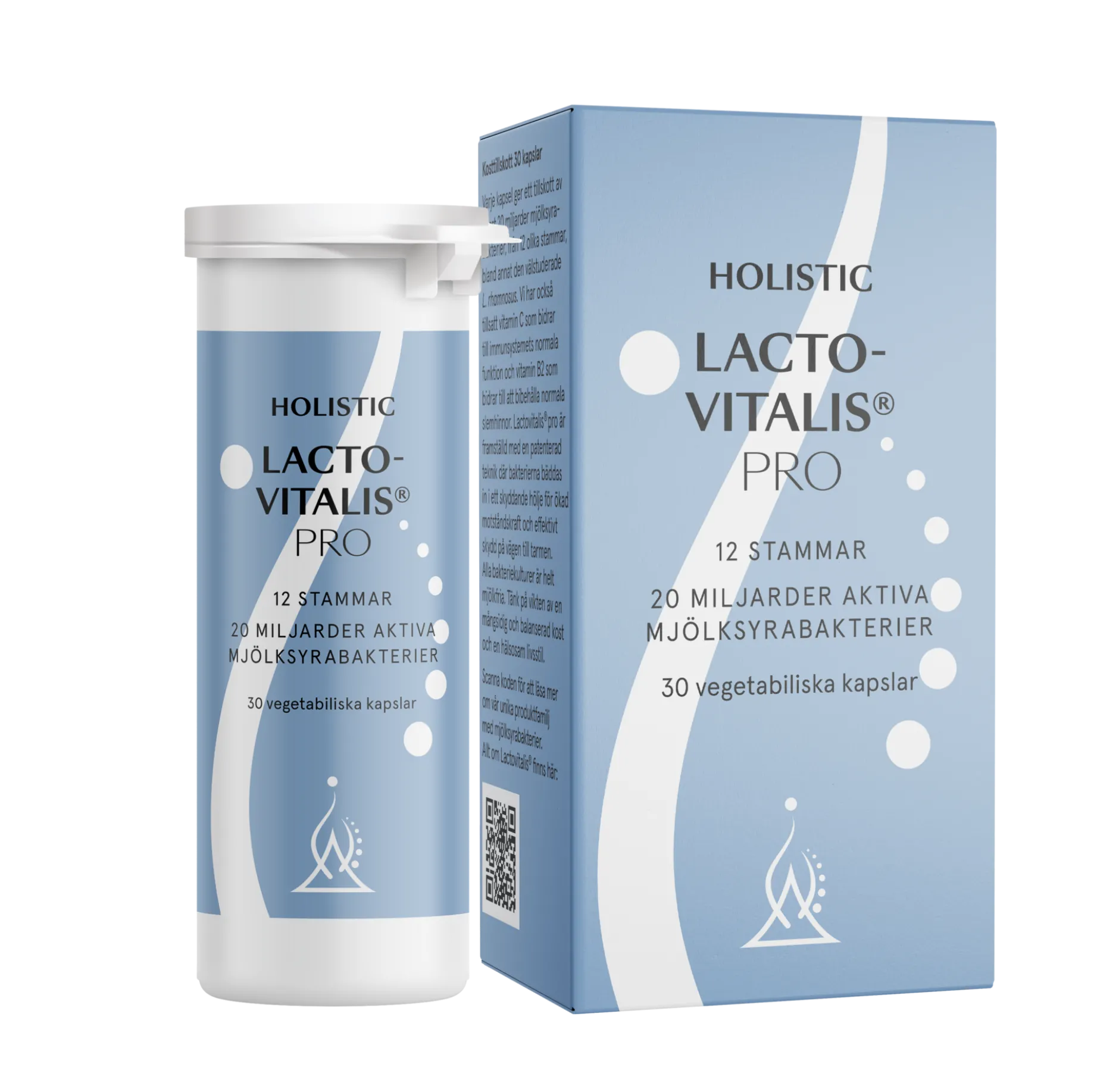 Holistic Lactovitalis® pro 20 miljarder mjölksyrabakterier 30 kapslar