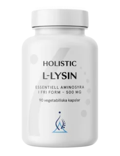 Holistic L-lysin 500 mg 90 Vegetabiliska kapslar