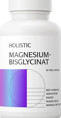 Holistic Magnesiumbisglycinat 100 mg, 90 vegetabiliska kapslar