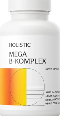 Holistic Mega B-komplex 90 vegetabiliska kapslar