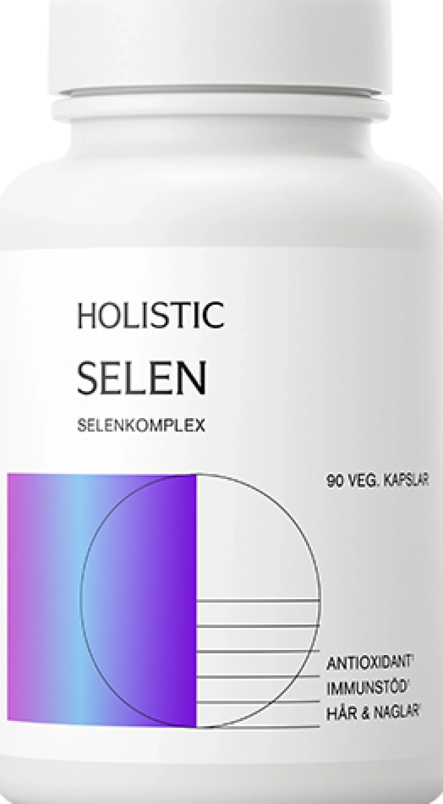Holistic Selen 200µg 90 vegetabiliska kapslar