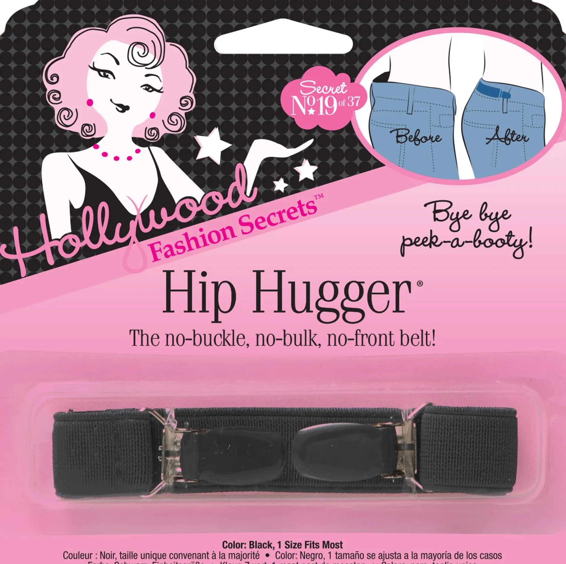 Hollywood Fashion Secrets Hip Hugger Black 1 st