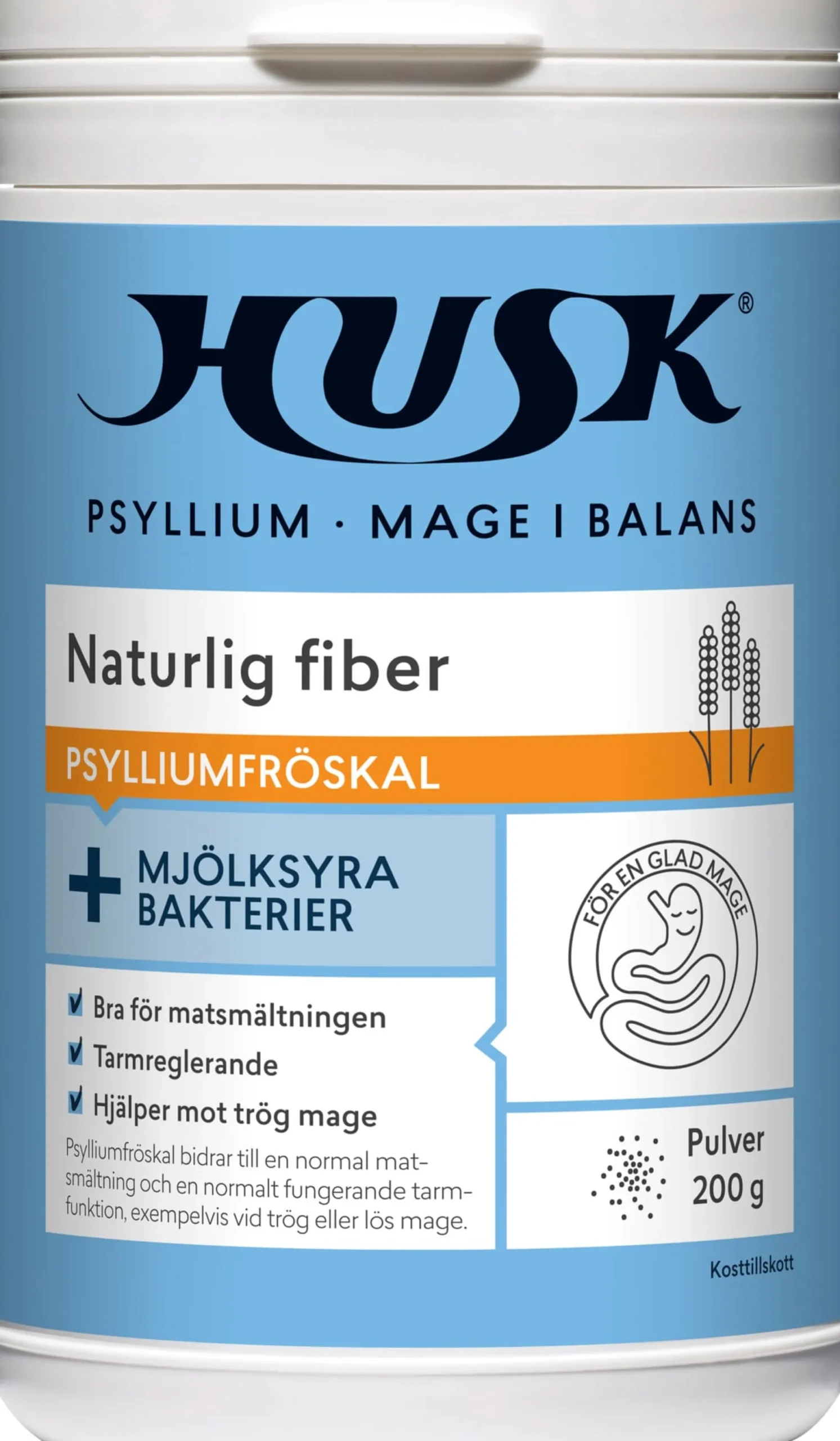 Husk Mage I Balans Naturlig Fiber + Mjölksyrabakterier 200 g