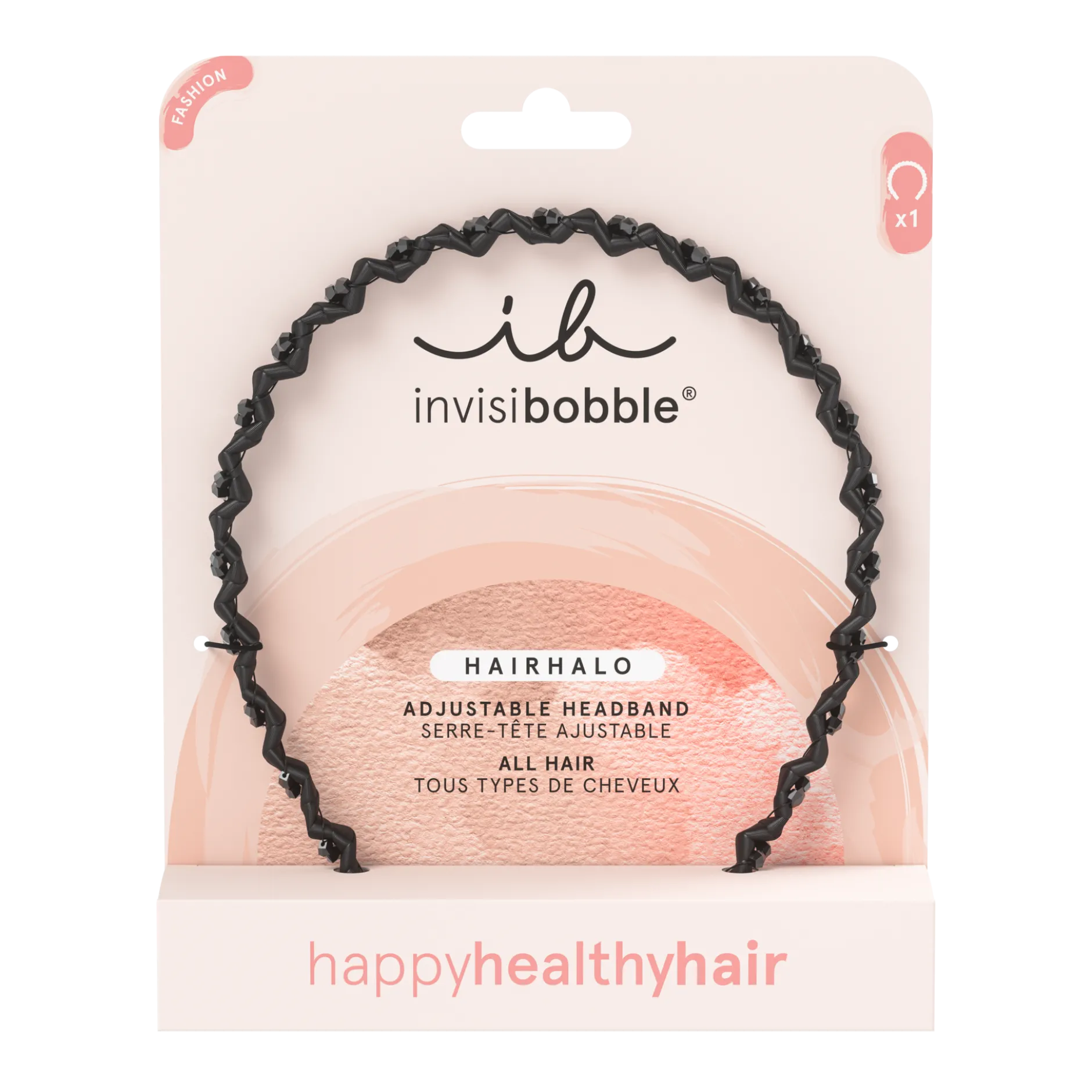 Invisibobble HAIRHALO Black Sparkle 1 st