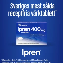 Ipren 400mg Ibuprofen 30 tabletter