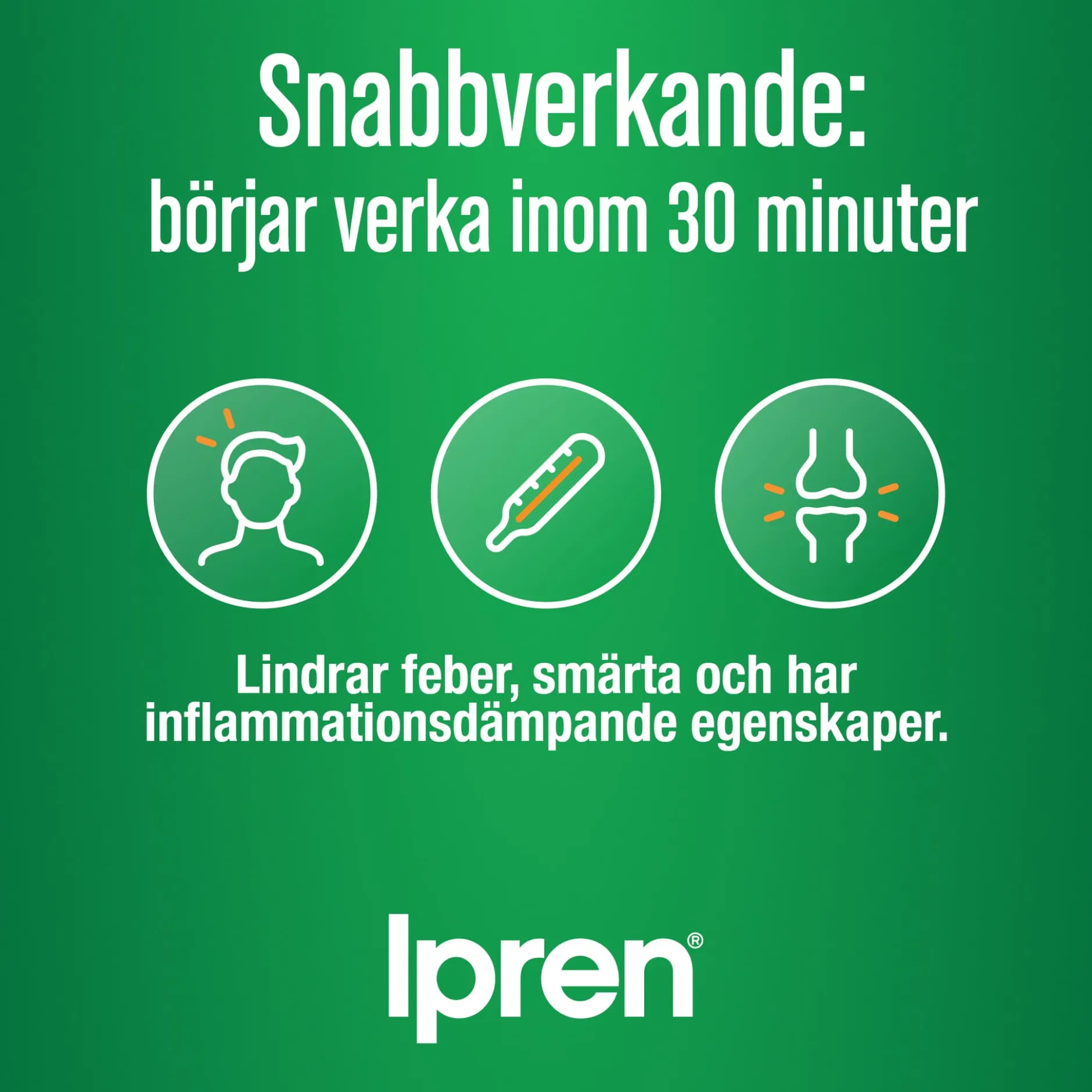 Ipren 200mg Ibuprofen 30 tabletter