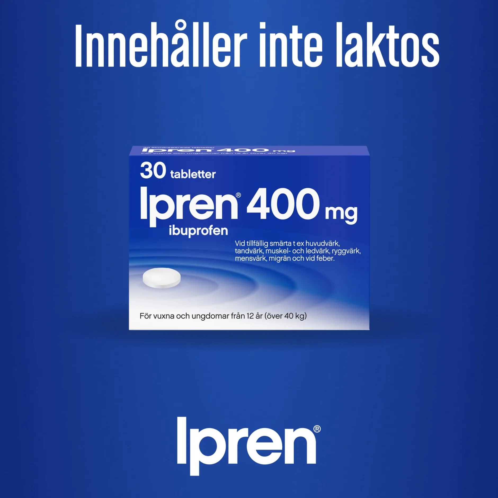 Ipren 400mg Ibuprofen 10 tabletter