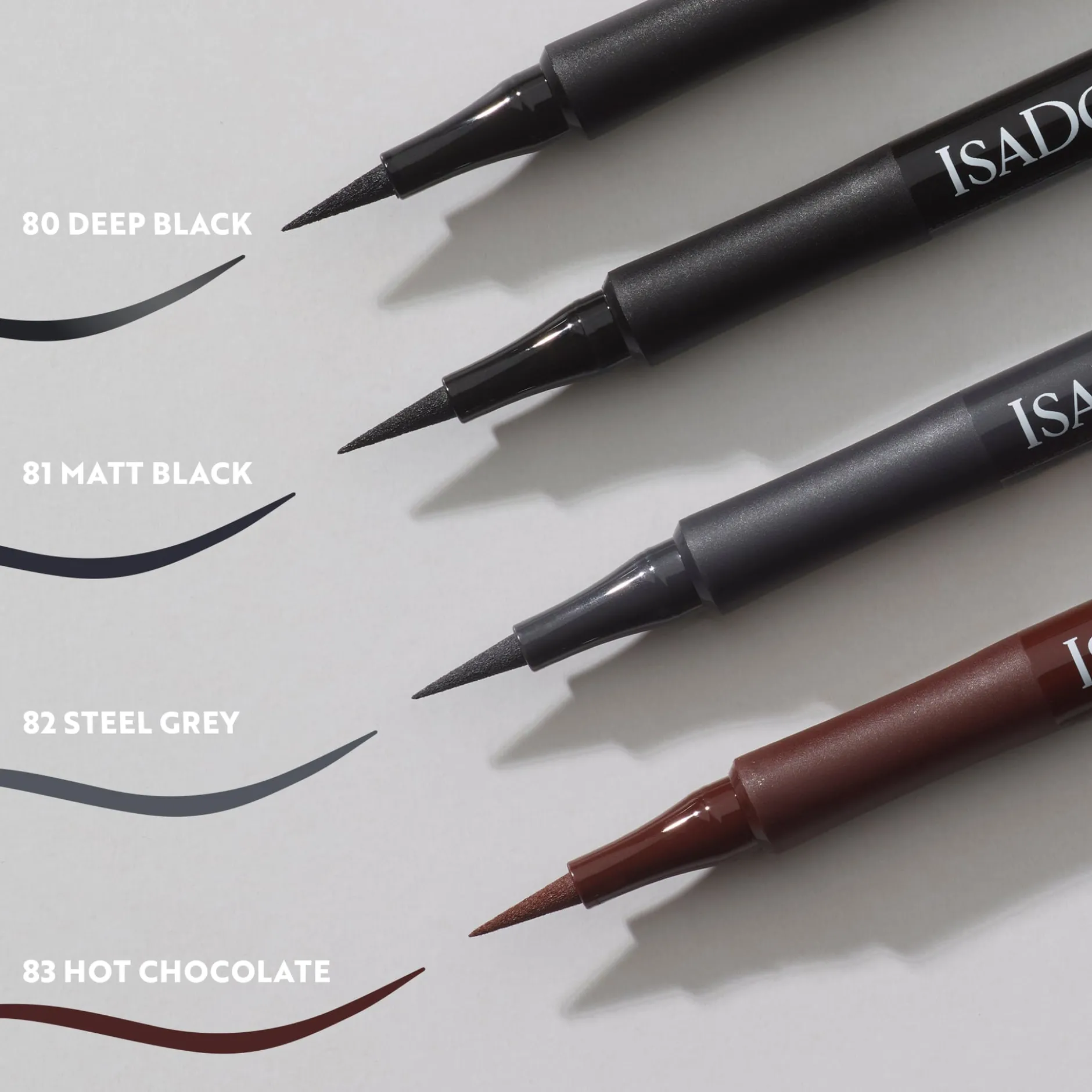 IsaDora Flex Tip Eyeliner Matt Black 1,2 ml