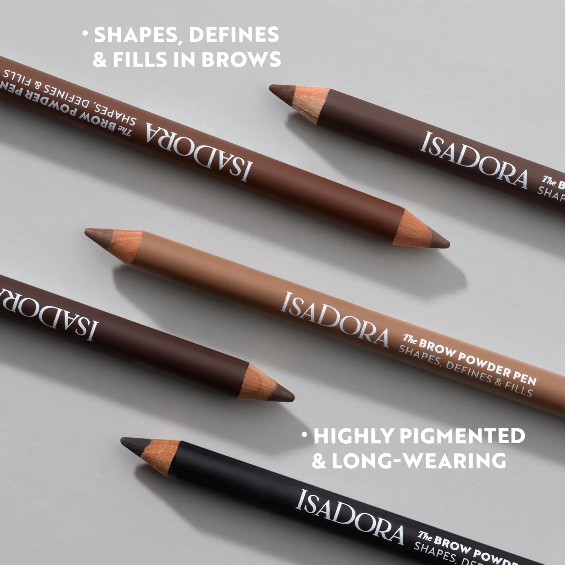 IsaDora The Brow Powder Pen, Shapes, Defines & Fills 02 Dark Brown