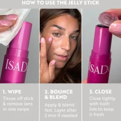 Isadora The Lip & Cheek Tint Cooling Jelly Stick 10 Coral Rouge