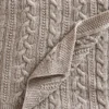 Jack o Juno Knitted Merino Wool Blanket Oatmeal