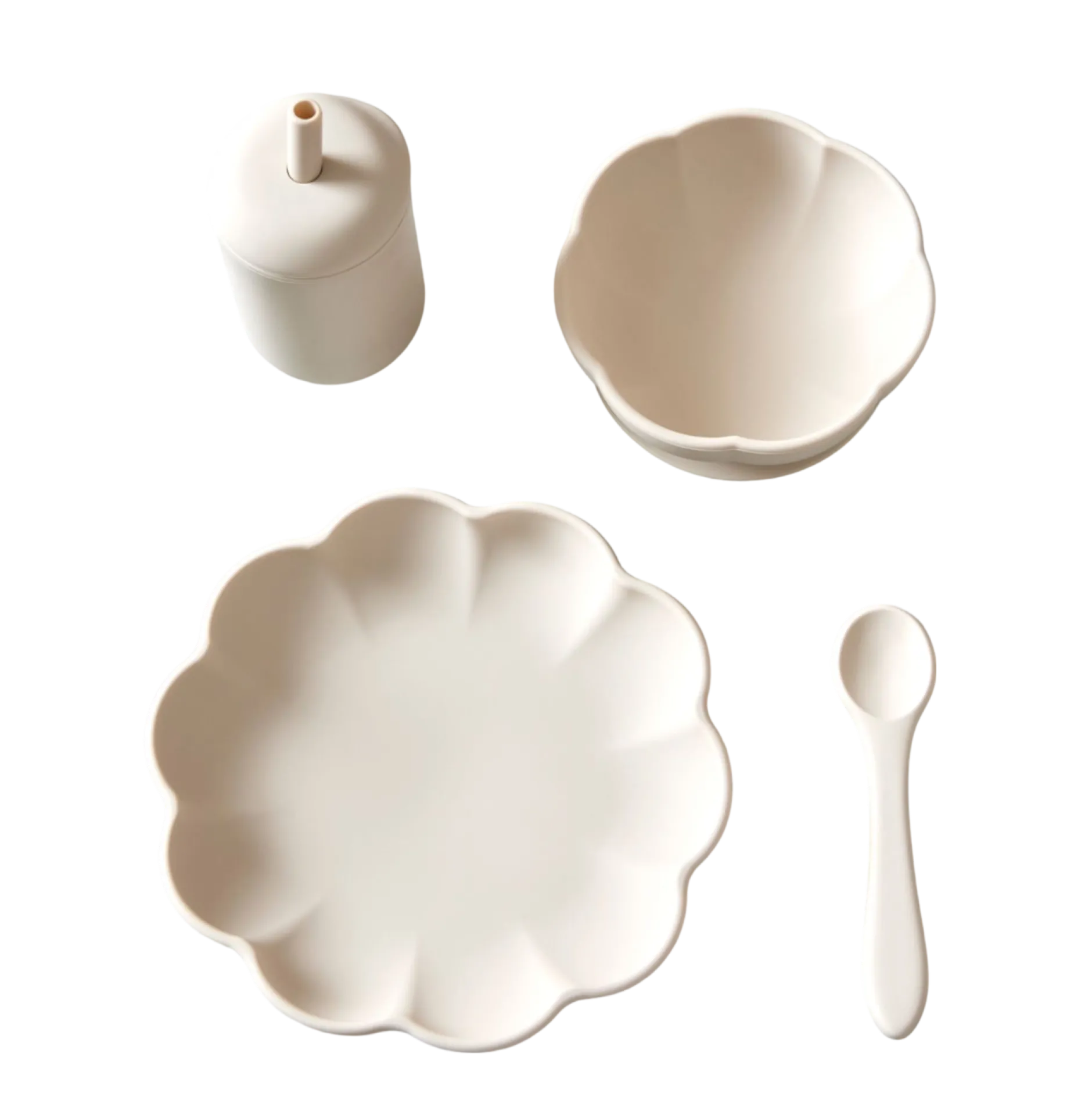 Jack o Juno Little Poppy Dining Set Cream