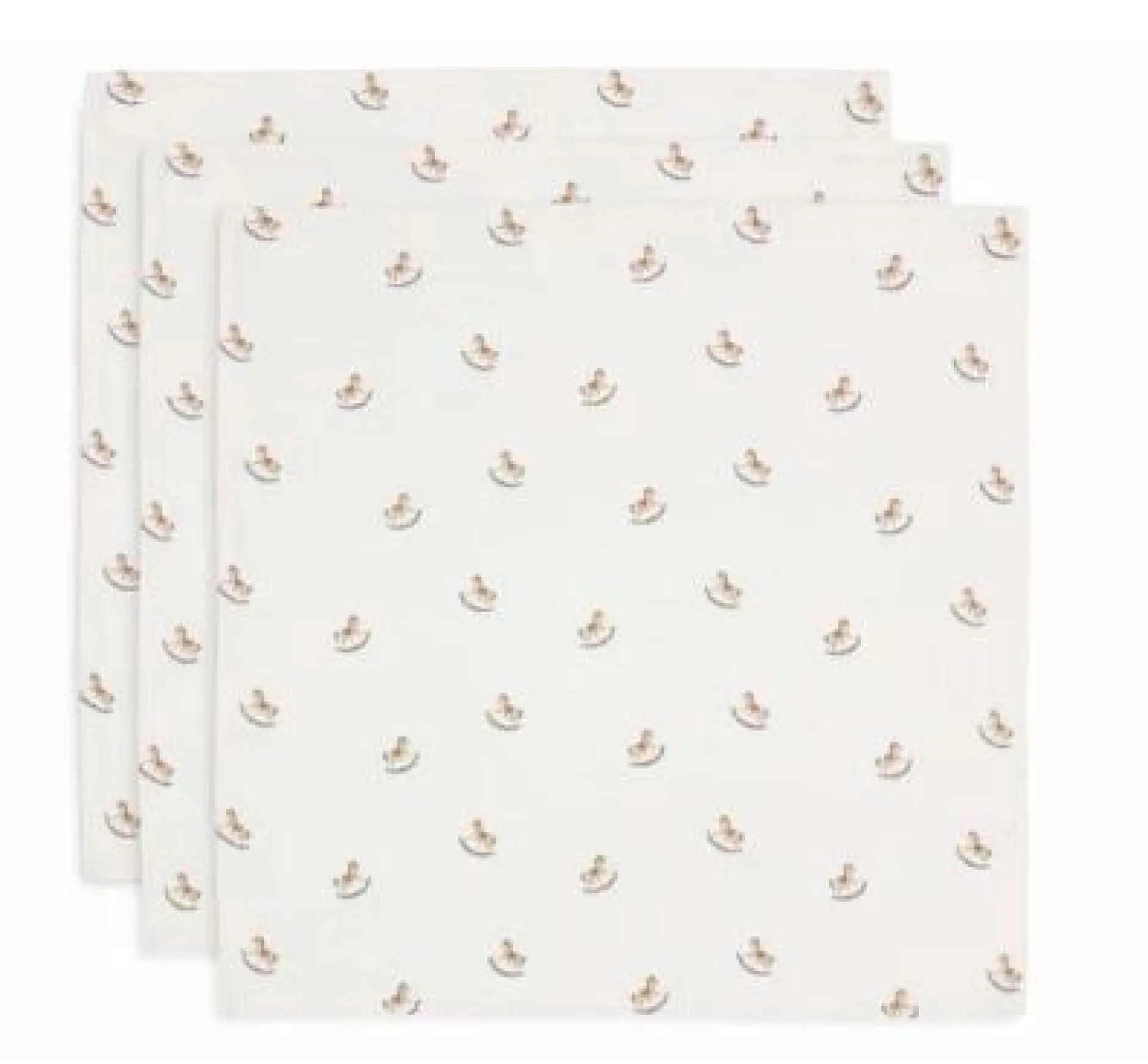 Jollein Muslinfilt 70x70cm Nostalgic Ride 3-pack