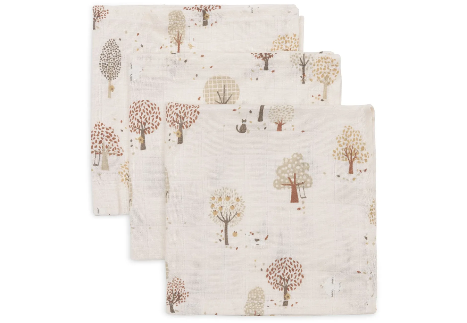 Jollein Muslin Tvättlapp 31x31 cm Tiny Park 3 st
