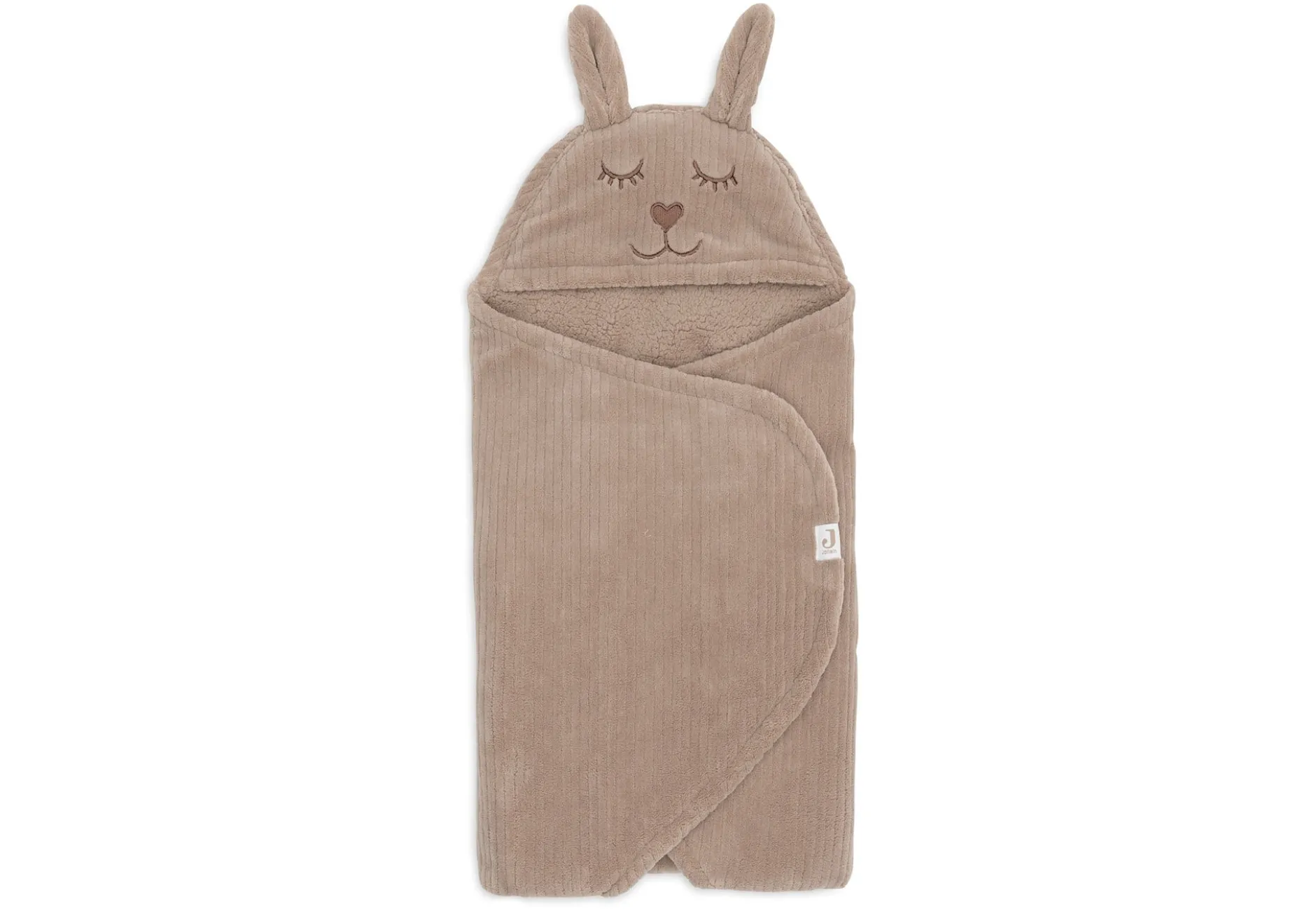 Jollein Omlottåkpåse Bunny Cloudy Rib Milky Coffee