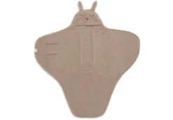 Jollein Omlottåkpåse Bunny Cloudy Rib Milky Coffee
