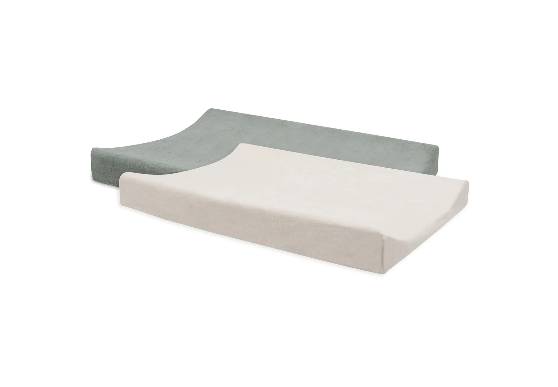 Jollein Skötbäddsöverdrag 50x70 cm Sea Green/Ivory 2 st