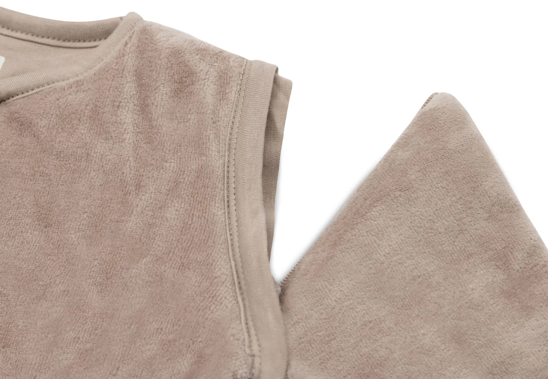 Jollein Sovpåse Avtagbar Ärm Round Nyfödd 60 cm Velvet Milky Coffee