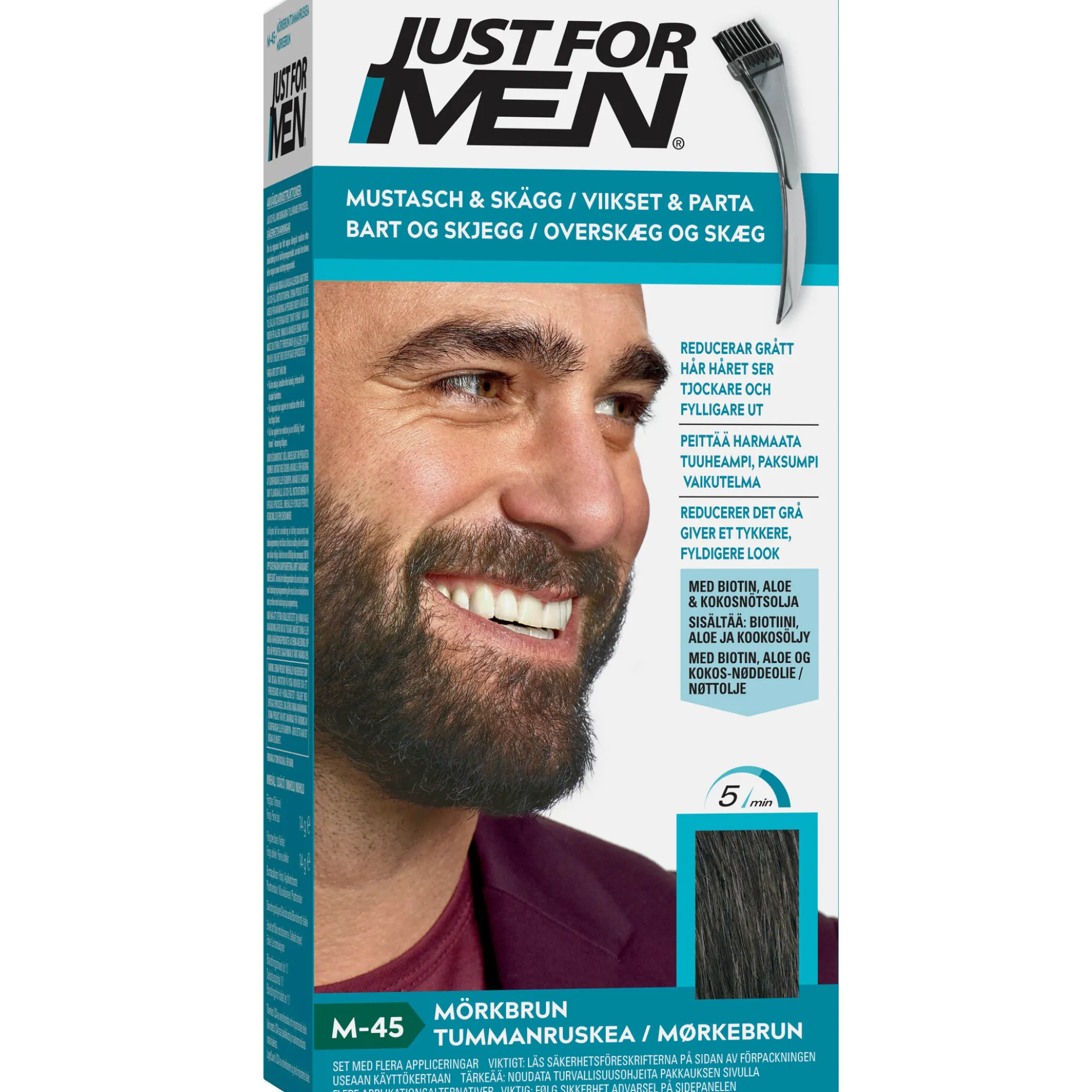Just For Men Mustasch- och Skäggfärg Mörkbrun