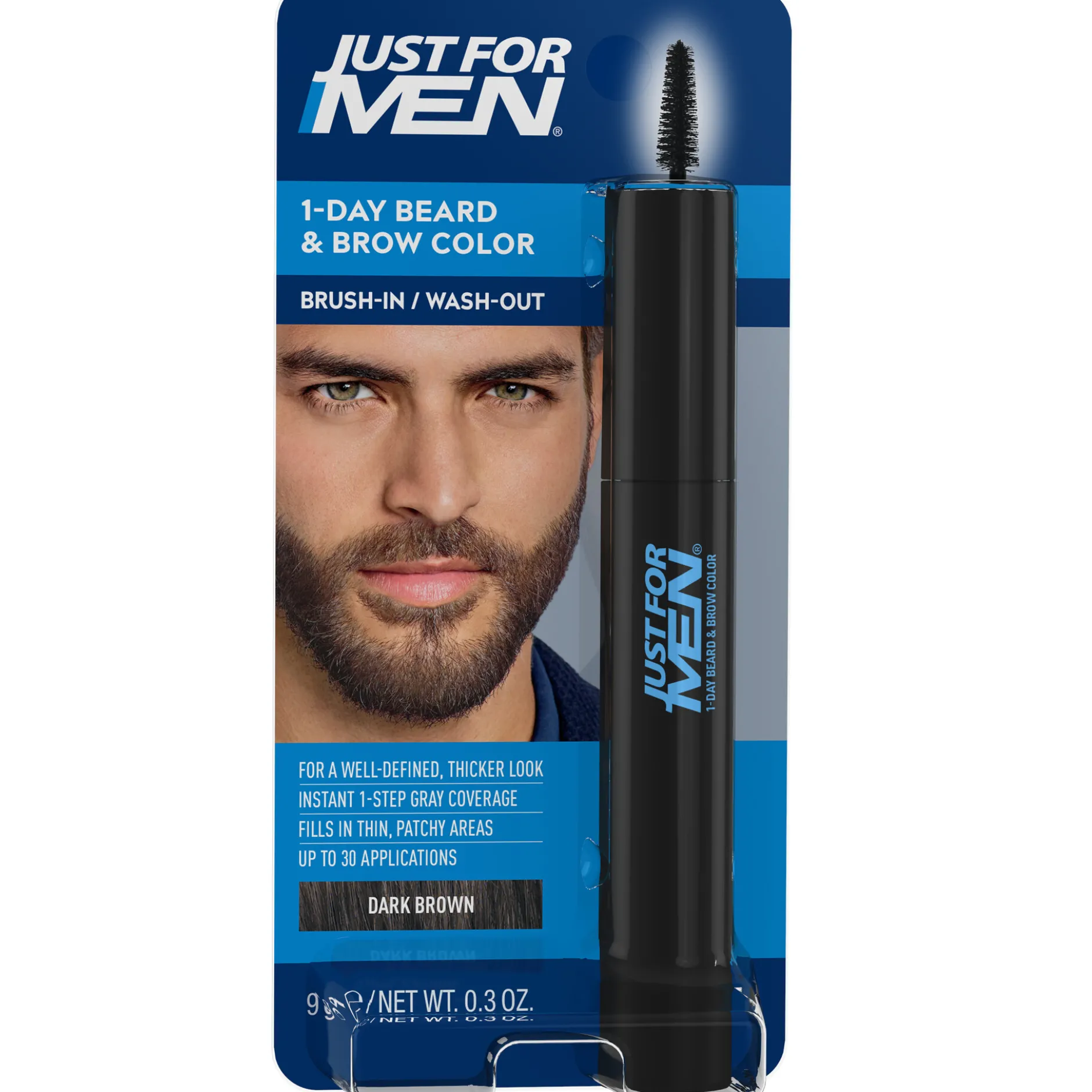 Just For Men Skägg- & Brynfärg Mörkbrun
