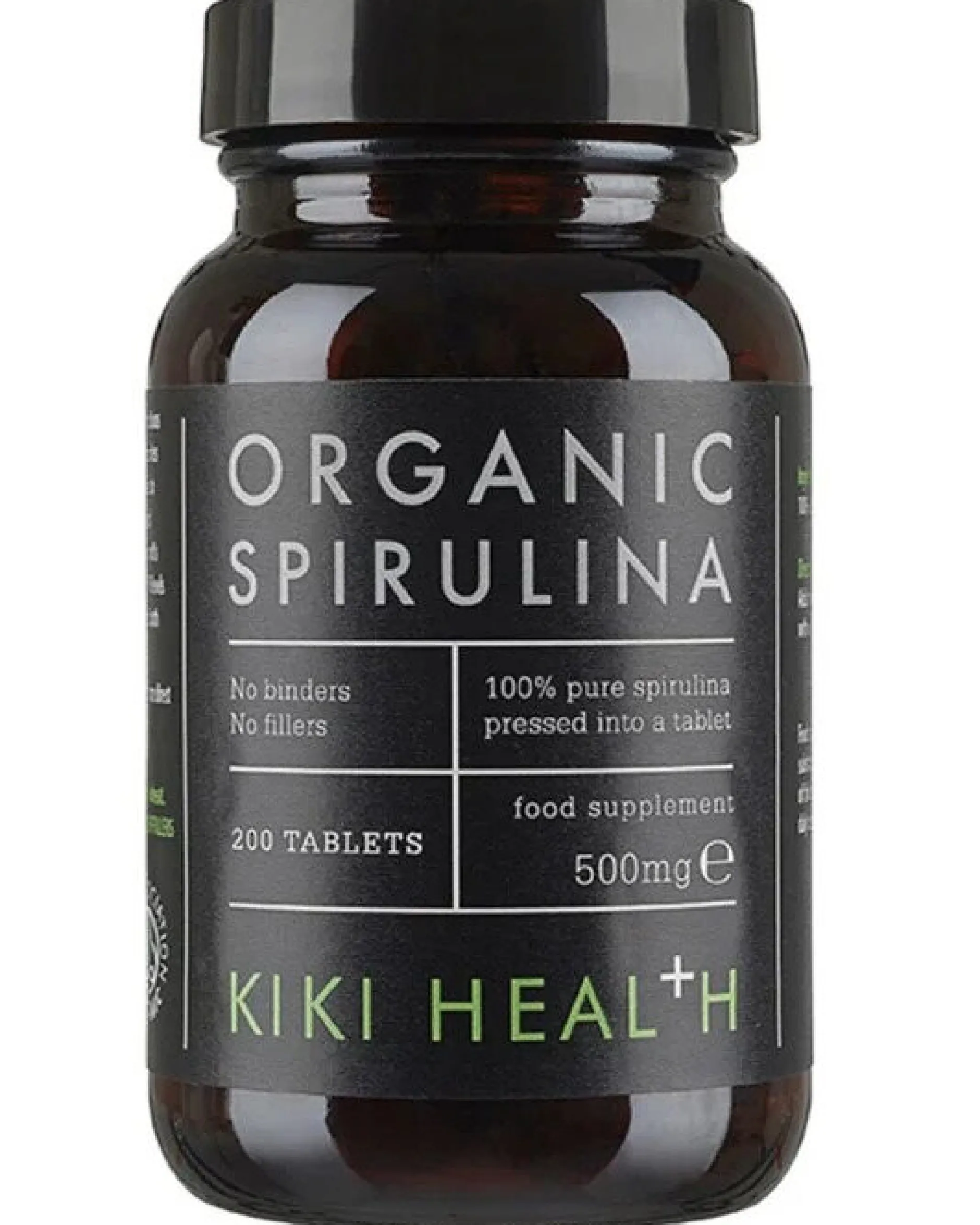 Kiki Health Organic Premium Spirulina Tablets 200 tabletter