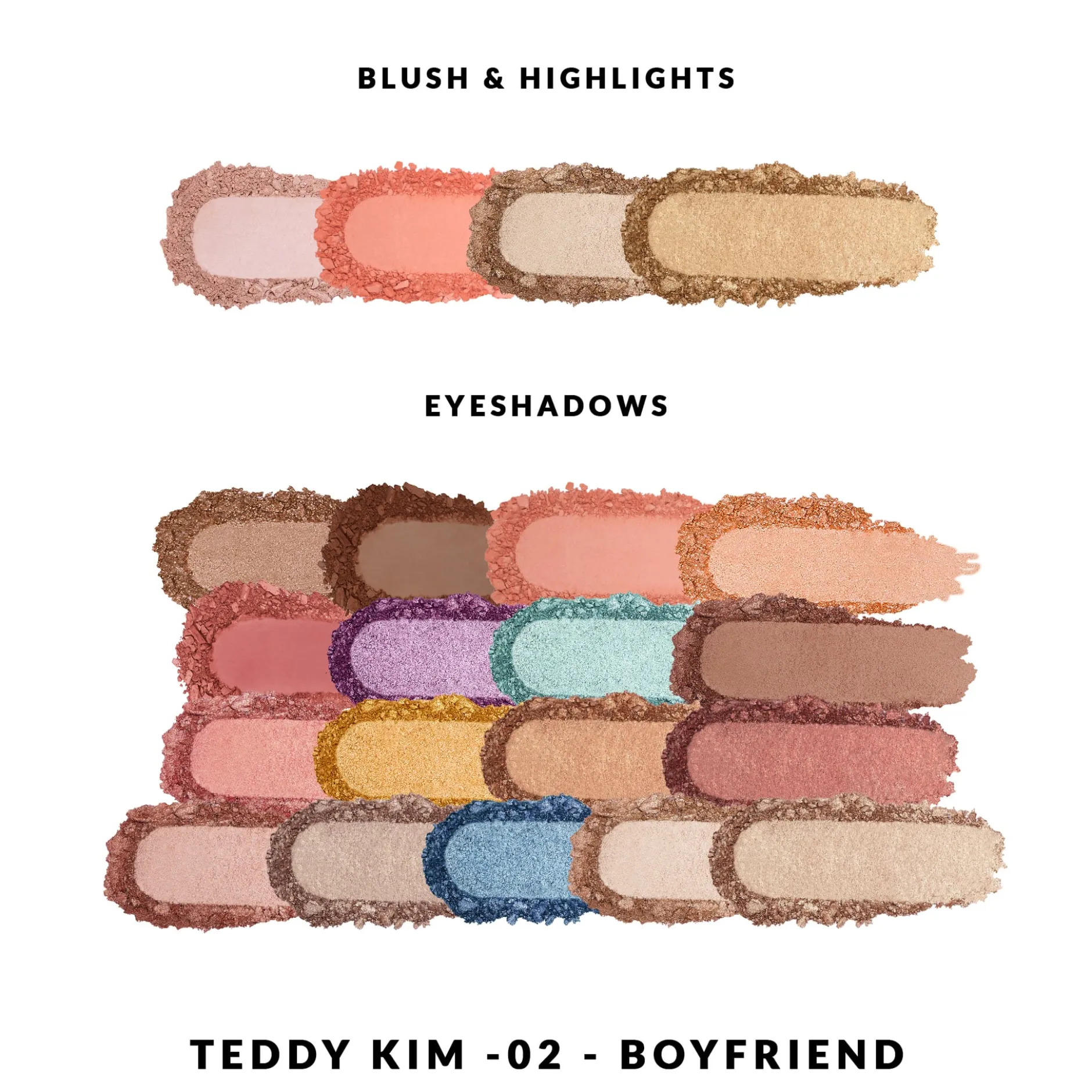 KimChi Chic Beauty Teddy Kim Palette BoyFriend 7,2 g