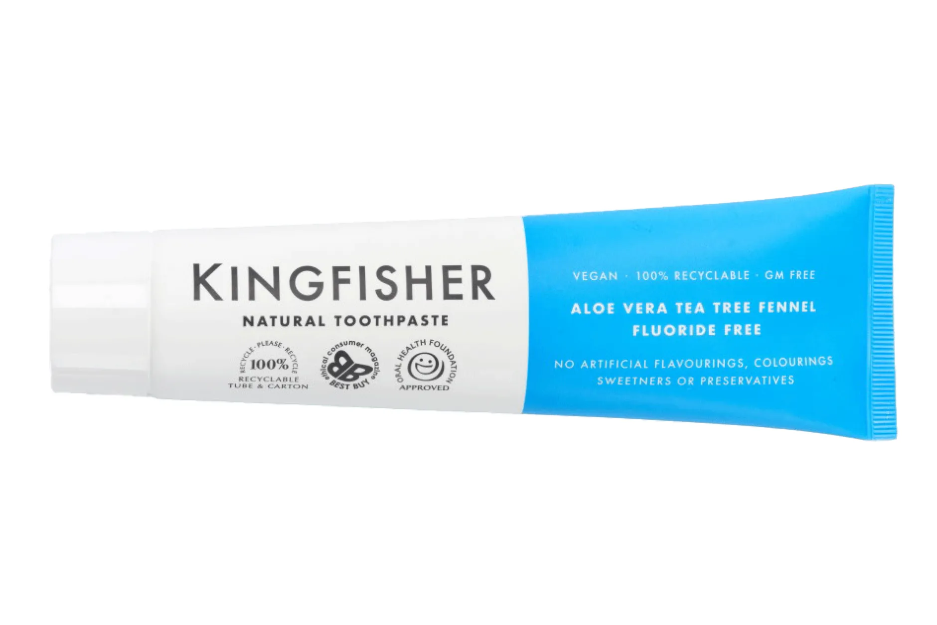 Kingfisher AloeVera, TeaTree & Fennel Tandkräm Utan Fluor 100 ml