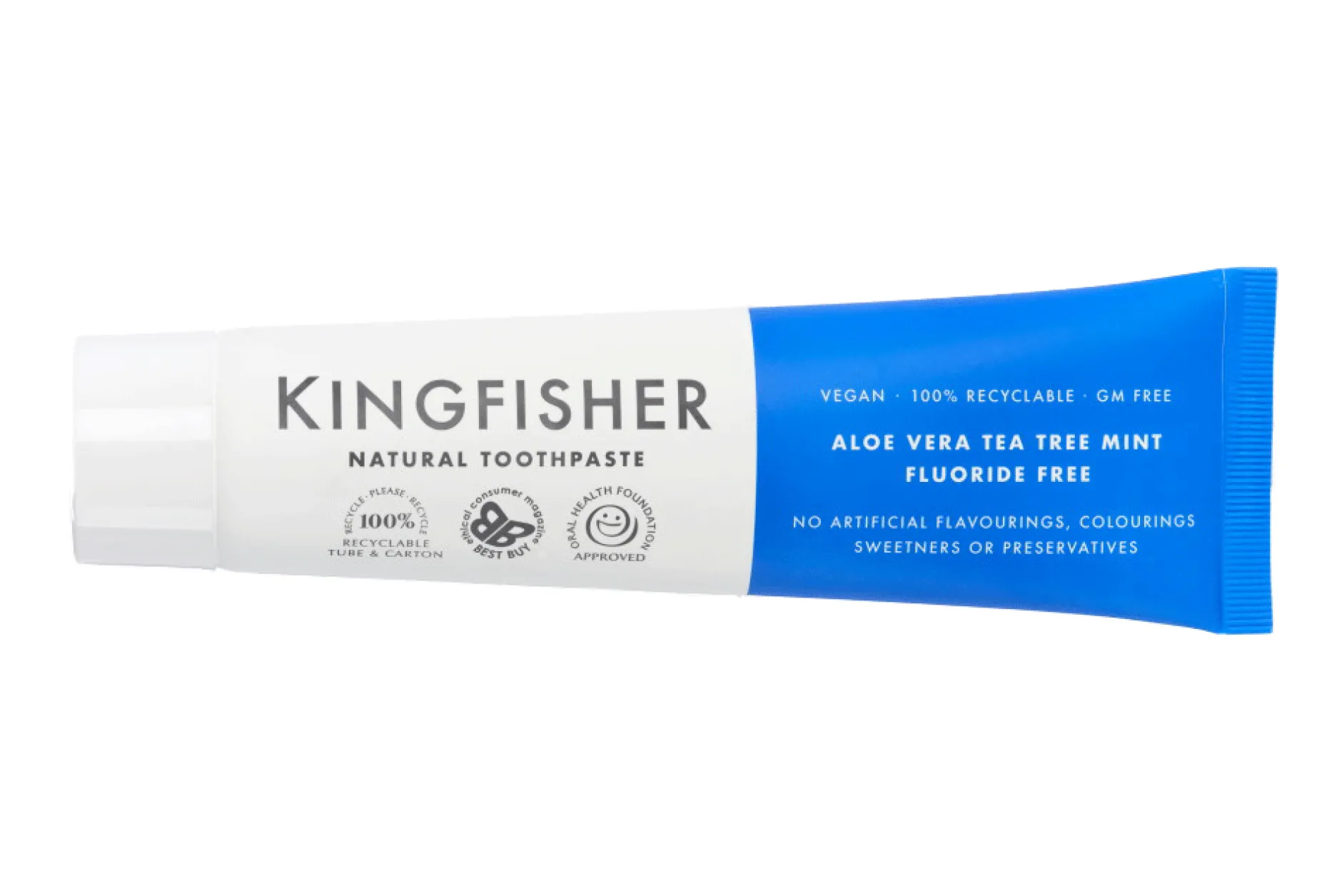 Kingfisher AloeVera TeaTree Mint Tandkräm Utan Fluor 100 ml