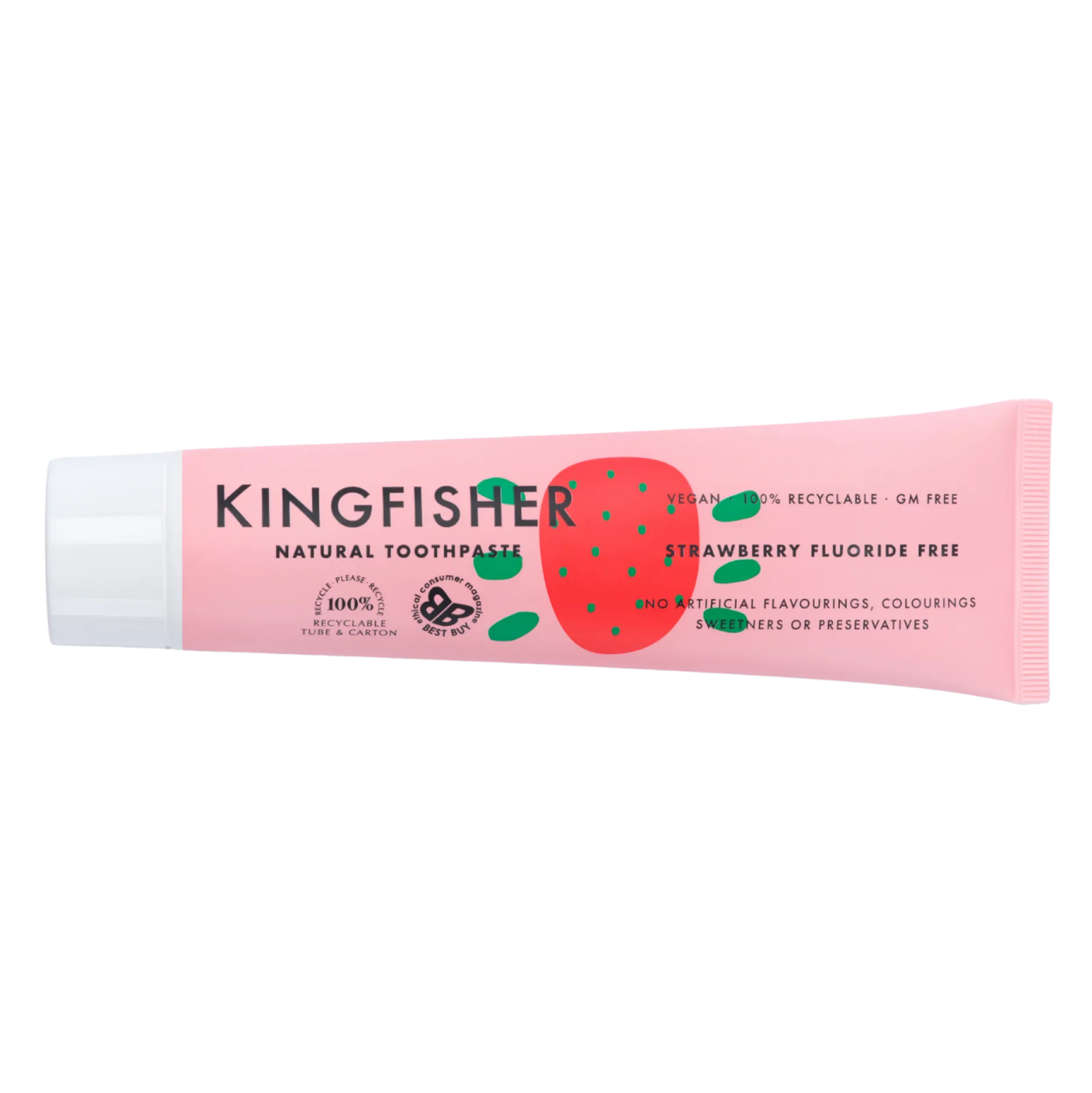 Kingfisher Tandkräm Barn Jordgubb Flourfri 100 ml