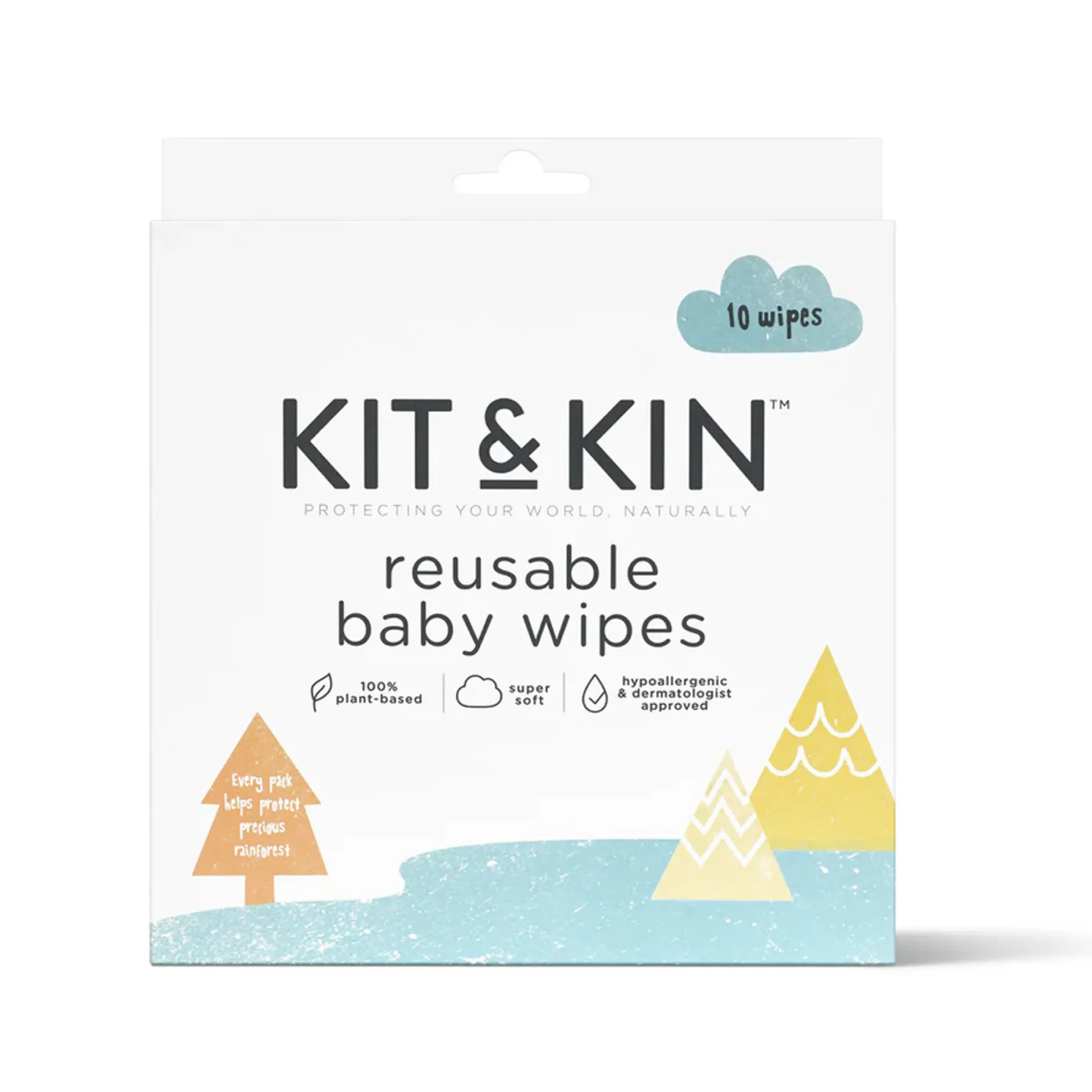 Kit & Kin Återanvändbara Babyservetter 10 st