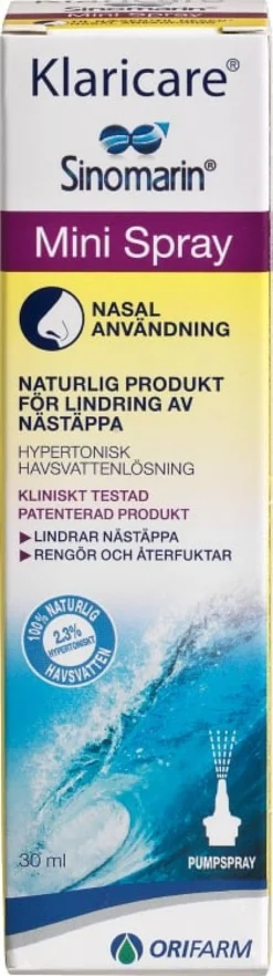 Klaricare Mini nässpray 2,3% 30 ml