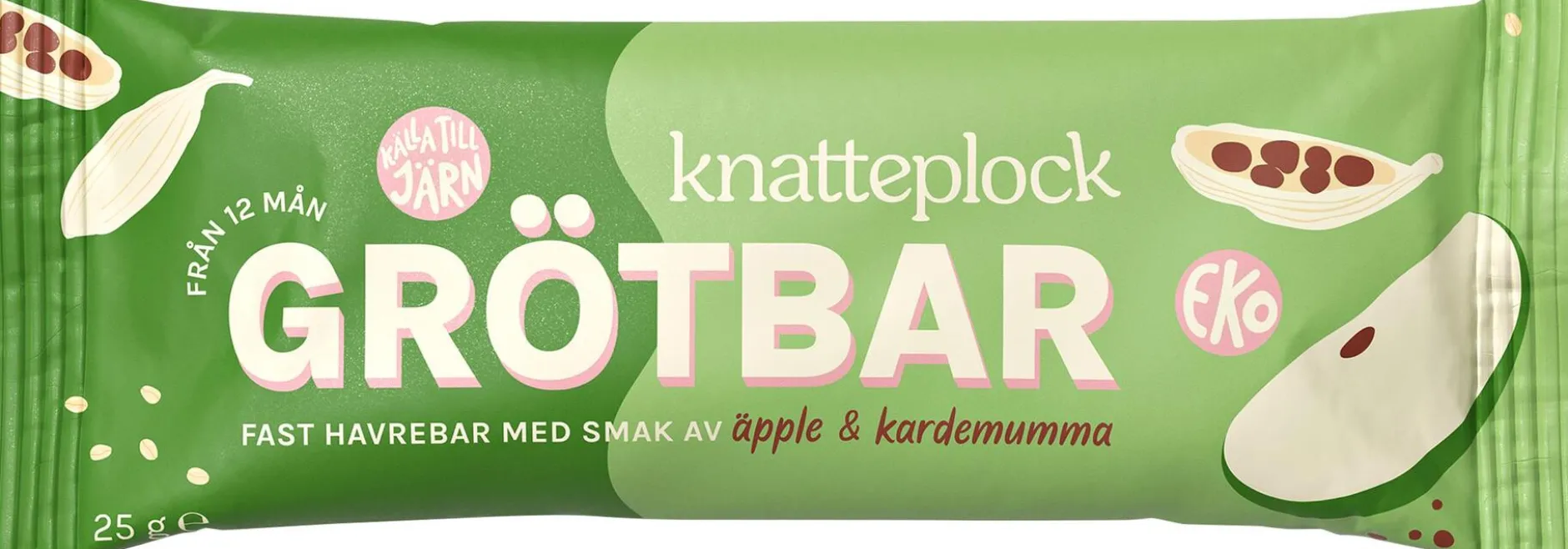 Knatteplock Grötbar Äpple & Kardemumma 12 månader
