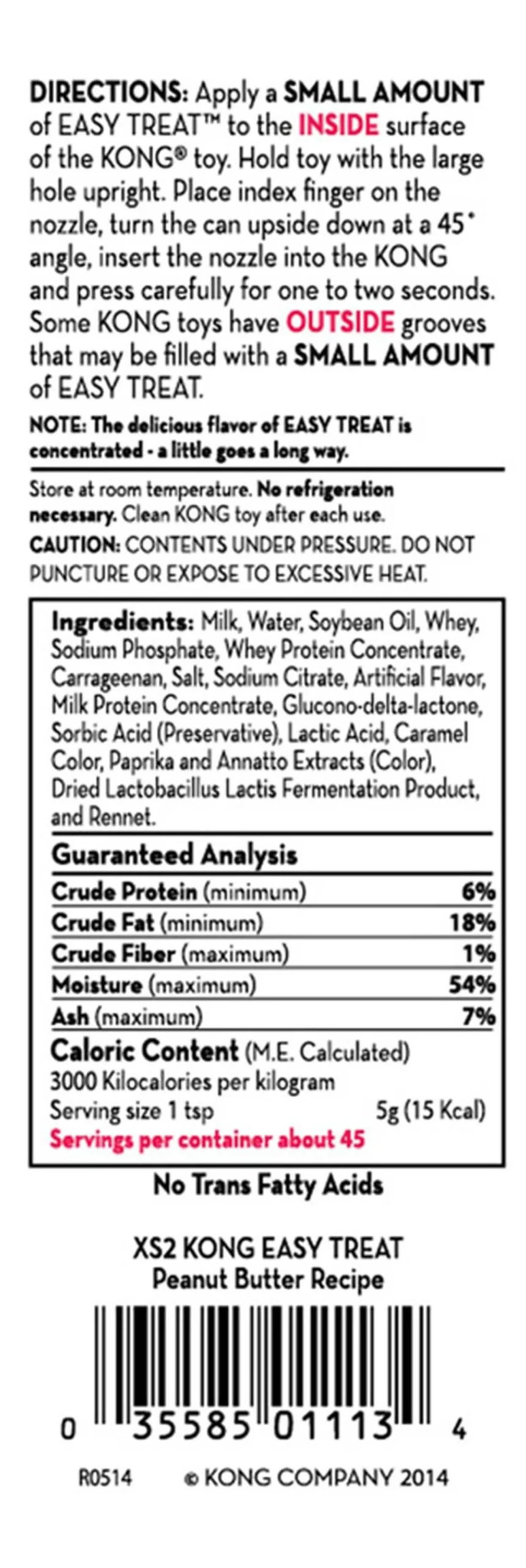 KONG Easy Treat Peanut Butter 236 ml