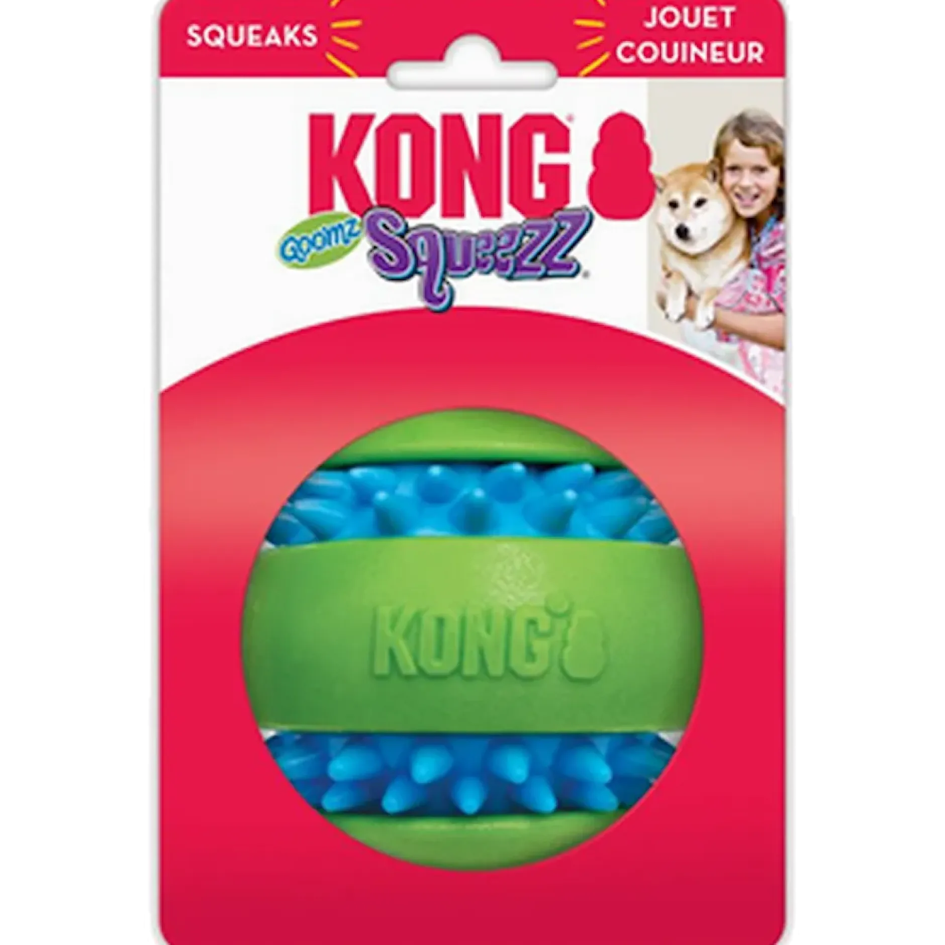 Kong Squeezz Boll För Tuggande M 6,5 cm