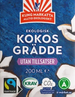 Kung Markatta Kokosgrädde 200ml