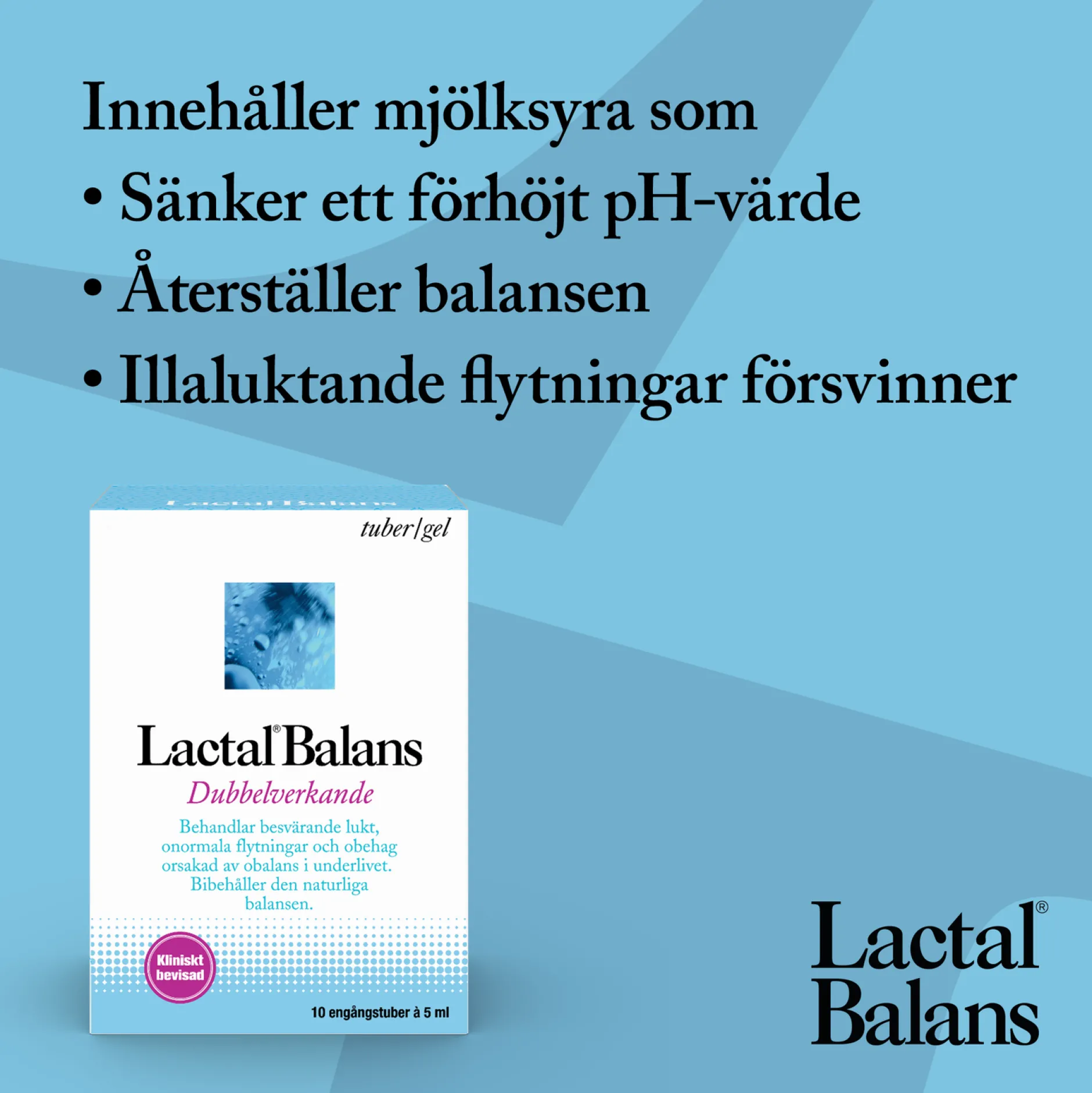 Lactal Balans Gel intimvård 10 st