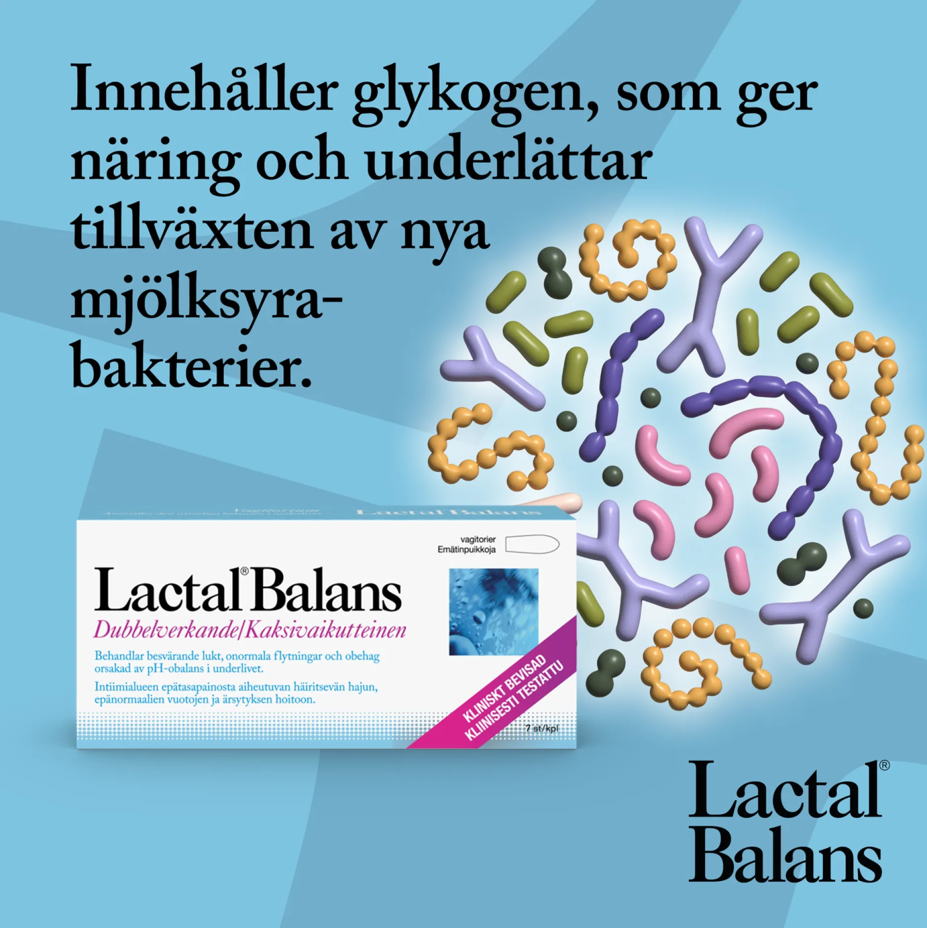 Lactal Balans Vagitorier intimvård 7 st